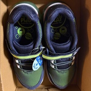 Stride Rite Kids' Sneakers in Dark Blue and Lime